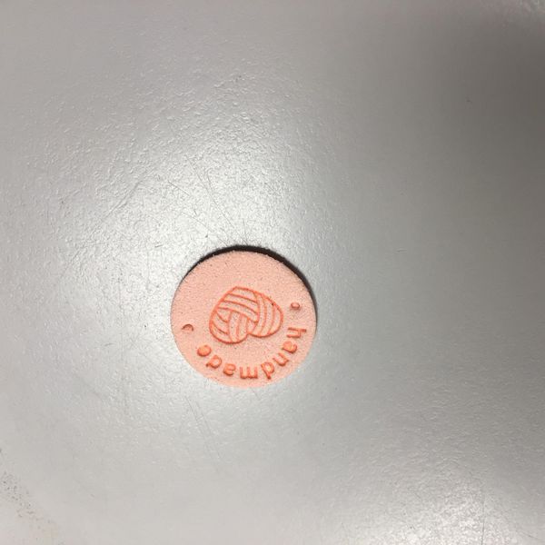 Hovedbilde Lapp Sirkel Handmade hjertenøste Lys ferskenrosa