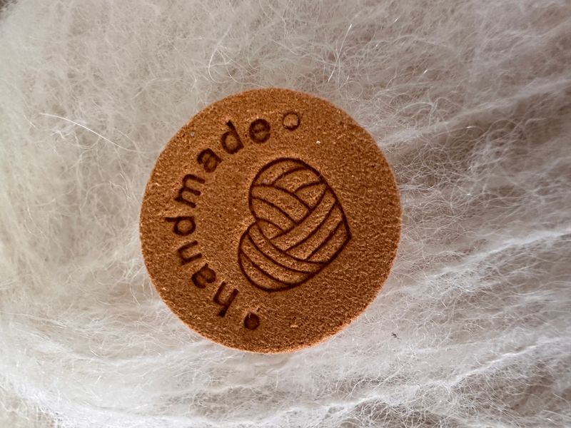 Lapp Sirkel Handmade hjertenøste Gul