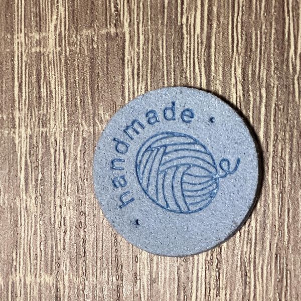 Hovedbilde Lapp Sirkel Handmade nøste Lys Blå