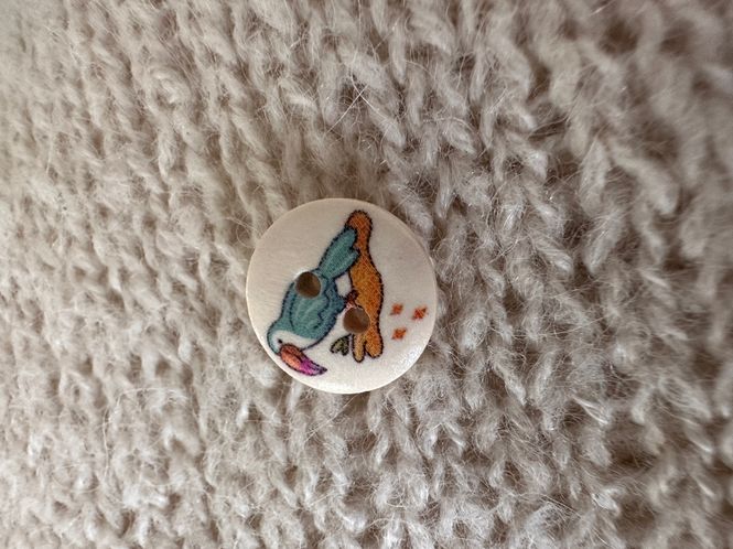 Hovedbilde Knapp tre Blå papegøye